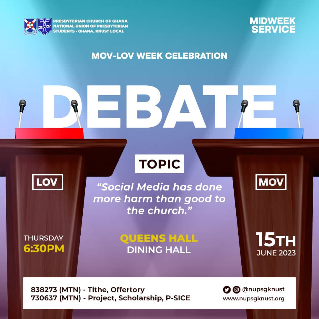 Midweek Service(MOV-LOV Debate) - ‘23